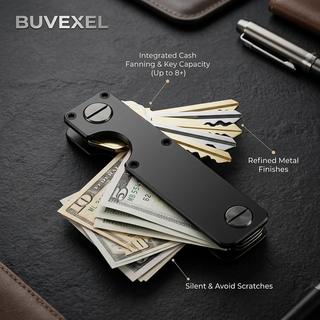 Buvexel KeyNest™ – Minimalist Metal Key Organizer