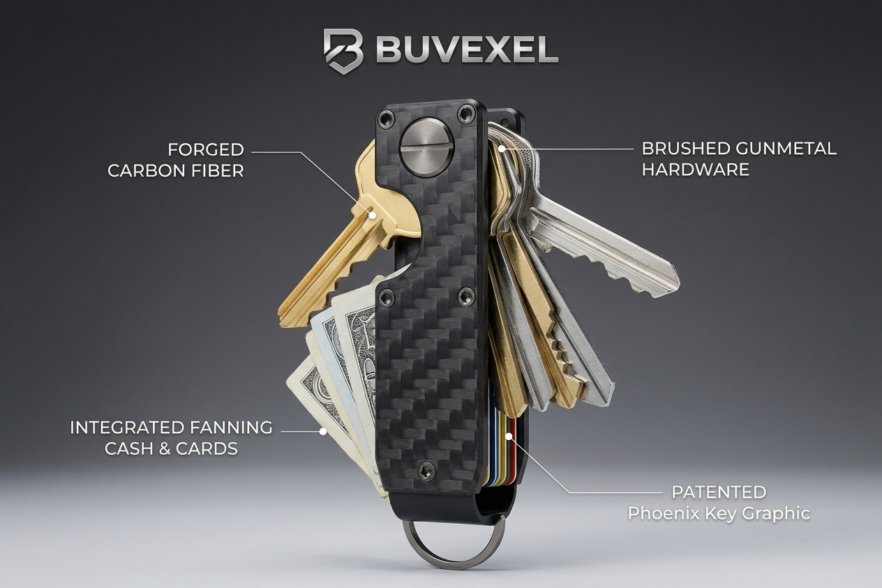 Buvexel KeyNest™ – Minimalist Metal Key Organizer