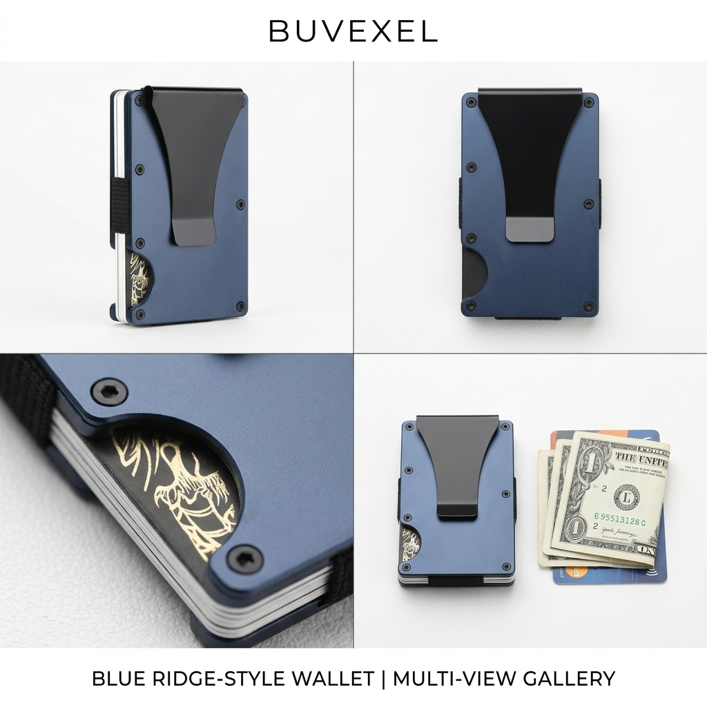 Buvexel SlimVault™ – Minimalist RFID Wallet